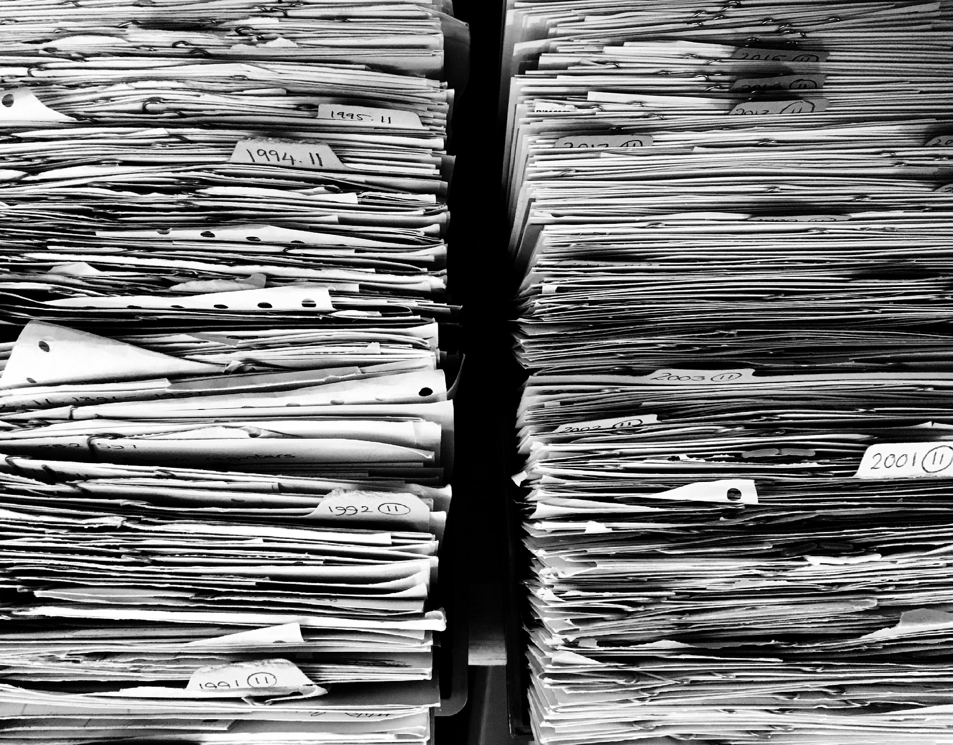 disorganized file stack