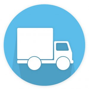 Delivery Truck Transporting Imaged Hard Copy Documents